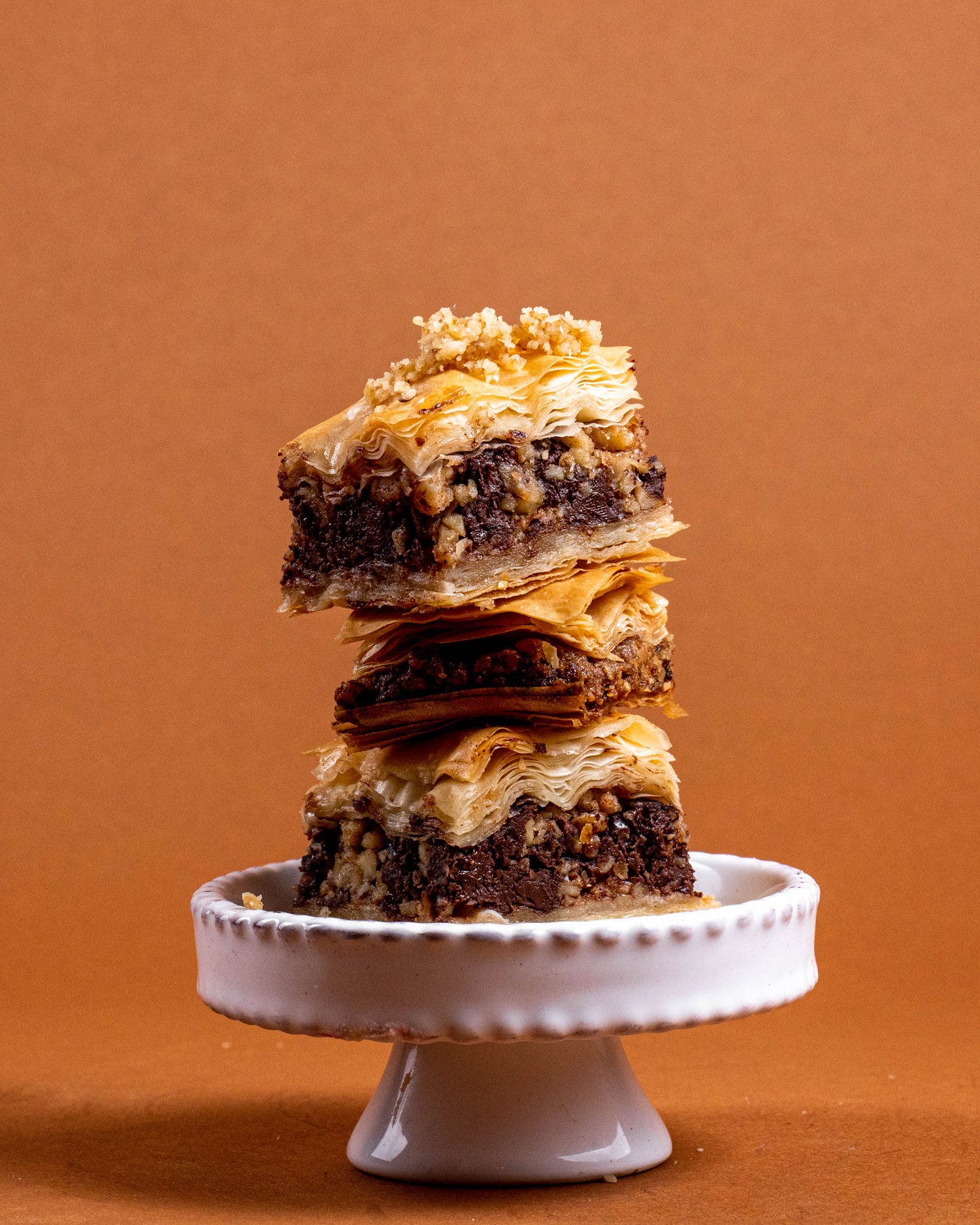 Chocolate Walnut Baklava